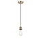 Bare Bulb Mini Pendant shown in the Antique Brass finish