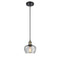 Fenton Mini Pendant shown in the Black Antique Brass finish with a Clear shade