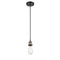 Bare Bulb Mini Pendant shown in the Black Antique Brass finish