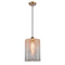 Cobbleskill Mini Pendant shown in the Brushed Brass finish with a Mercury shade