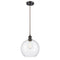 Athens Mini Pendant shown in the Oil Rubbed Bronze finish with a Seedy shade