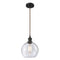 Athens Mini Pendant shown in the Oil Rubbed Bronze finish with a Seedy shade