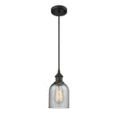 Caledonia Mini Pendant shown in the Oil Rubbed Bronze finish with a Charcoal shade