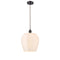 Norfolk Mini Pendant shown in the Oil Rubbed Bronze finish with a Matte White shade