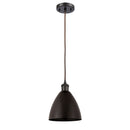 Ballston Dome Mini Pendant shown in the Oil Rubbed Bronze finish with a Oil Rubbed Bronze shade