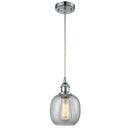 Belfast Mini Pendant shown in the Polished Chrome finish with a Seedy shade