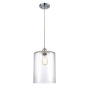 Cobbleskill Mini Pendant shown in the Polished Chrome finish with a Clear shade