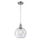 Athens Mini Pendant shown in the Polished Chrome finish with a Seedy shade