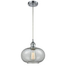 Gorham Mini Pendant shown in the Polished Chrome finish with a Charcoal shade