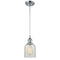 Caledonia Mini Pendant shown in the Polished Chrome finish with a Mouchette shade