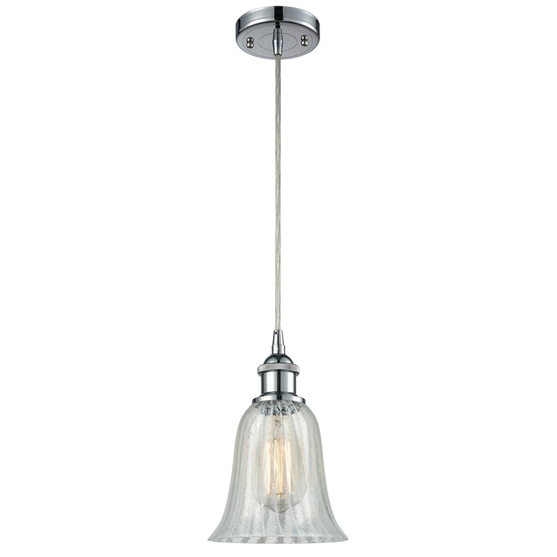 Hanover Mini Pendant shown in the Polished Chrome finish with a Mouchette shade