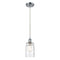 Candor Mini Pendant shown in the Polished Chrome finish with a Clear Waterglass shade