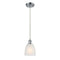 Brookfield Mini Pendant shown in the Polished Chrome finish with a White shade