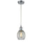 Eaton Mini Pendant shown in the Polished Chrome finish with a Clear shade