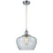 Fenton Mini Pendant shown in the Polished Chrome finish with a Clear shade