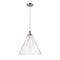 Ballston Cone Pendant shown in the Polished Chrome finish with a Seedy shade