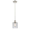 Cobbleskill Mini Pendant shown in the Polished Nickel finish with a Clear shade