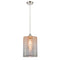 Cobbleskill Mini Pendant shown in the Polished Nickel finish with a Mercury shade