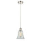 Hanover Mini Pendant shown in the Polished Nickel finish with a Mouchette shade