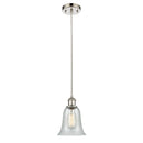 Hanover Mini Pendant shown in the Polished Nickel finish with a Fishnet shade