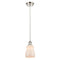 Ellery Mini Pendant shown in the Polished Nickel finish with a White shade