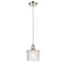 Niagra Mini Pendant shown in the Polished Nickel finish with a Clear shade