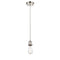 Bare Bulb Mini Pendant shown in the Polished Nickel finish