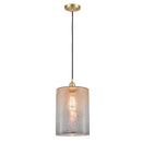 Cobbleskill Mini Pendant shown in the Satin Gold finish with a Mercury shade