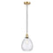 Waverly Mini Pendant shown in the Satin Gold finish with a Clear shade