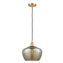 Fenton Mini Pendant shown in the Satin Gold finish with a Mercury shade