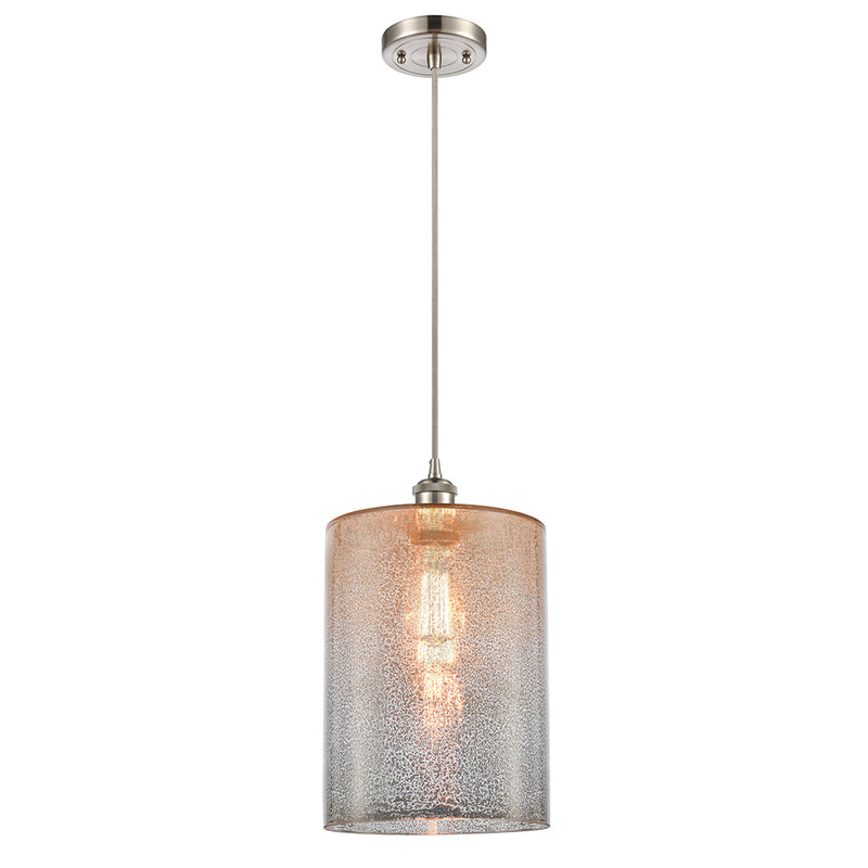 Cobbleskill Mini Pendant shown in the Brushed Satin Nickel finish with a Mercury shade