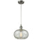 Gorham Mini Pendant shown in the Brushed Satin Nickel finish with a Mica shade