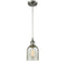 Caledonia Mini Pendant shown in the Brushed Satin Nickel finish with a Mica shade