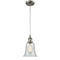 Hanover Mini Pendant shown in the Brushed Satin Nickel finish with a Fishnet shade