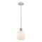 Belfast Mini Pendant shown in the White and Polished Chrome finish with a Matte White shade