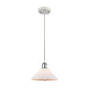 Orwell Mini Pendant shown in the White and Polished Chrome finish with a Matte White shade