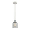 Caledonia Mini Pendant shown in the White and Polished Chrome finish with a Charcoal shade