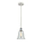 Hanover Mini Pendant shown in the White and Polished Chrome finish with a Fishnet shade