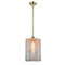 Cobbleskill Mini Pendant shown in the Antique Brass finish with a Mercury shade