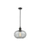 Gorham Mini Pendant shown in the Oil Rubbed Bronze finish with a Charcoal shade