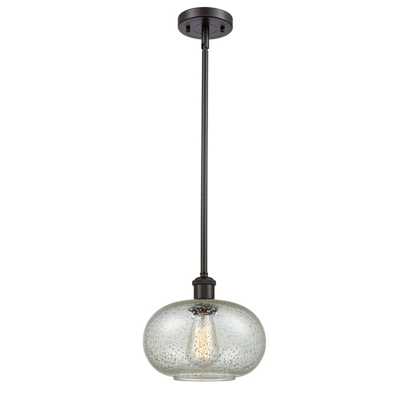 Gorham Mini Pendant shown in the Oil Rubbed Bronze finish with a Mica shade