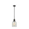 Caledonia Mini Pendant shown in the Oil Rubbed Bronze finish with a Mouchette shade