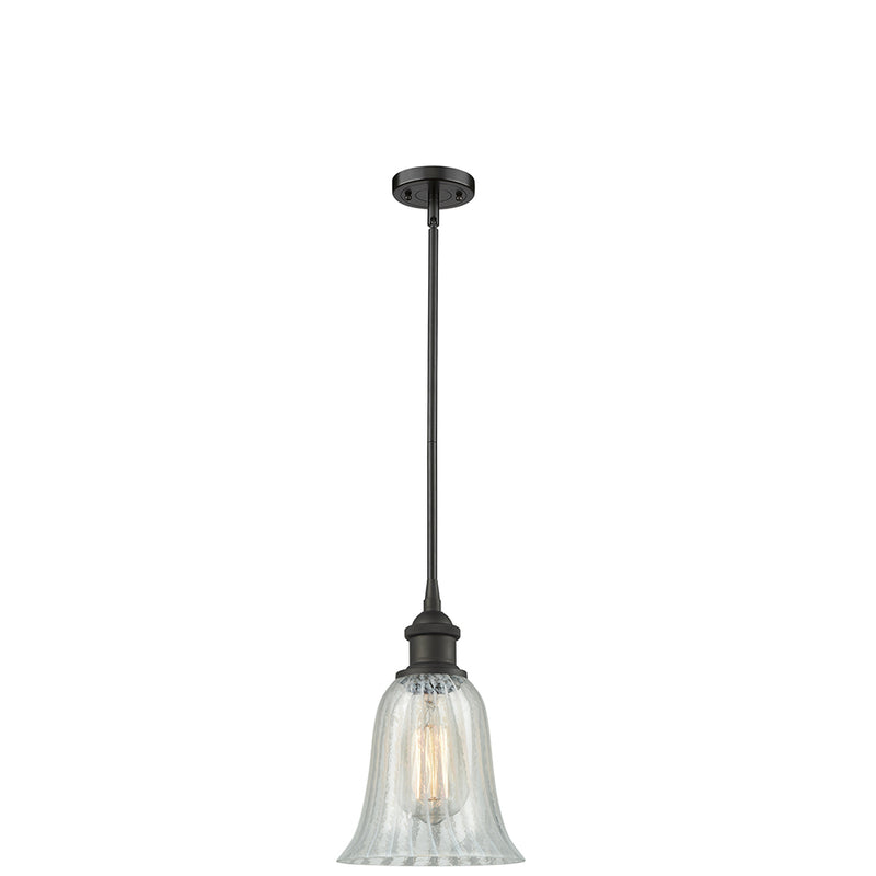 Hanover Mini Pendant shown in the Oil Rubbed Bronze finish with a Mouchette shade