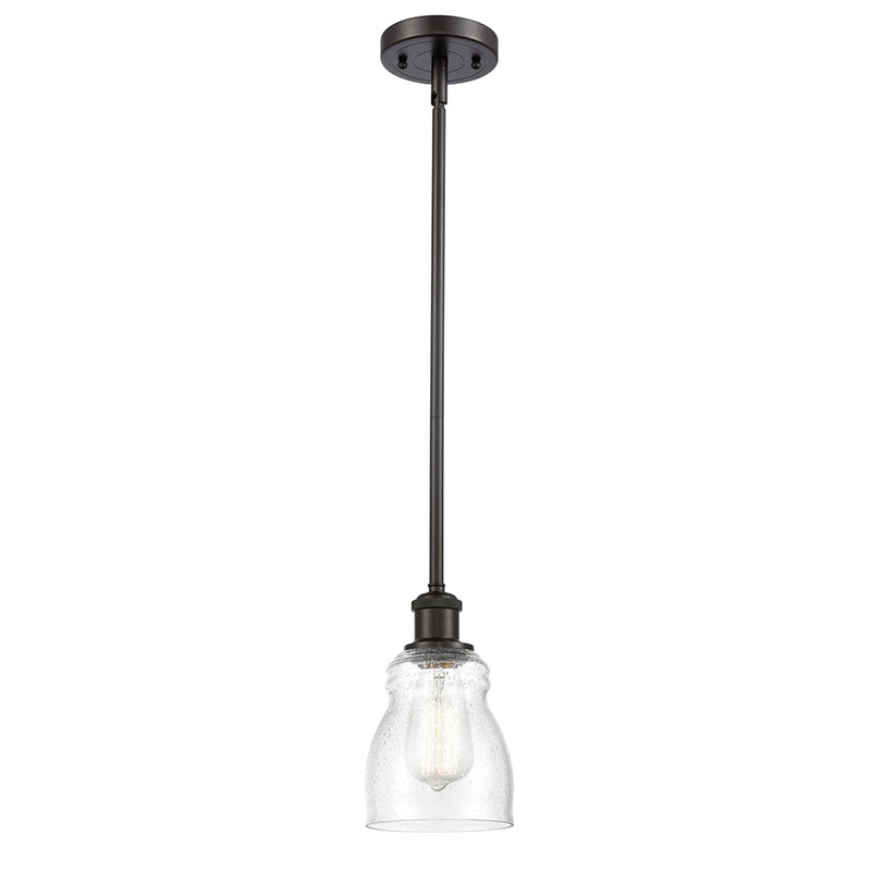 Ellery Mini Pendant shown in the Oil Rubbed Bronze finish with a Seedy shade