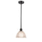 Arietta Mini Pendant shown in the Oil Rubbed Bronze finish with a Clear shade