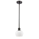 Fenton Mini Pendant shown in the Oil Rubbed Bronze finish with a Matte White shade