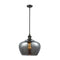 Fenton Mini Pendant shown in the Oil Rubbed Bronze finish with a Plated Smoke shade