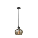 Fenton Mini Pendant shown in the Oil Rubbed Bronze finish with a Mercury shade