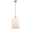 Cobbleskill Mini Pendant shown in the Polished Chrome finish with a Matte White shade