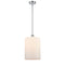 Cobbleskill Mini Pendant shown in the Polished Chrome finish with a Matte White shade